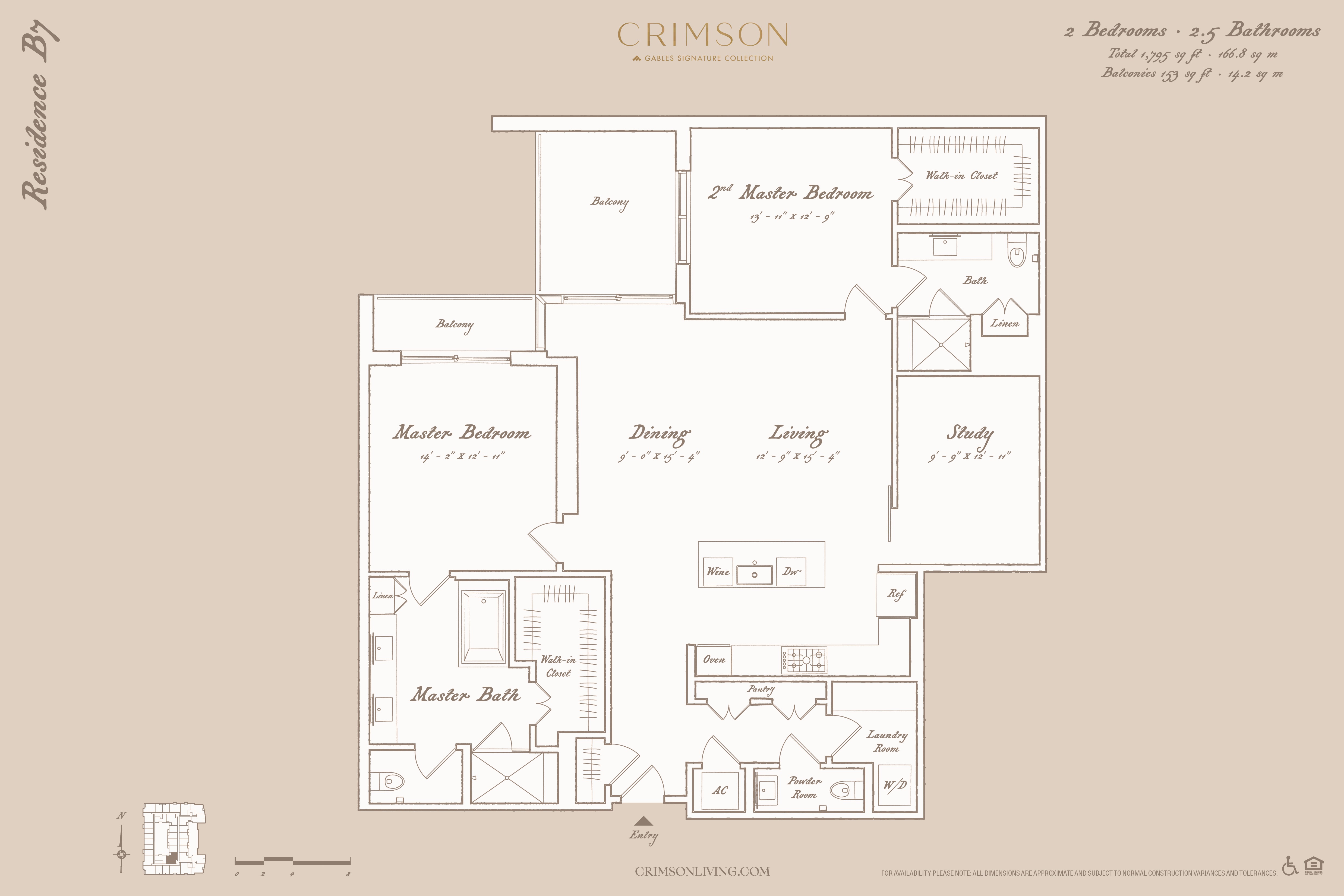 Residence B7 with study floor plan